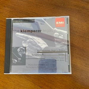 Gently used CD A Midsummer Night’s Dream Symphony The Klemperer legacy.